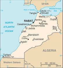 na mapie Maroka